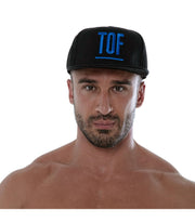 TOF PARIS Cap Circuit Skateboard Inspired Cap with TOF Touch Black & Blue O/S