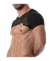 TOF PARIS Circuit  Full Harness Mesh Half Crop-Top Transparent Black 89