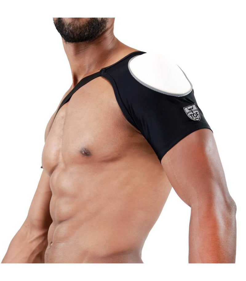 TOF PARIS Fetish Shoulder Harness Elegant Garments Clubbing Black & White