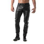 TOF PARIS Kinky Bottomless Pants Fashion Leather - Look Versatile Pant 47A2