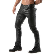 TOF PARIS Kinky Bottomless Pants Fashion Leather - Look Versatile Pant 47A1