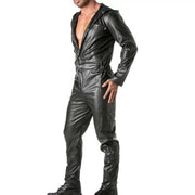 TOF - PARIS Mecano Suits Faux Leather Jumpsuits Kinky Collection Singlet Black1