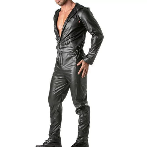 TOF - PARIS Mecano Suits Faux Leather Jumpsuits Kinky Collection Singlet Black1