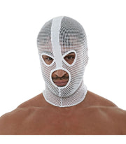 TOF PARIS Mesh Hood Balaclava Three Holes Bonnet White O/S 89