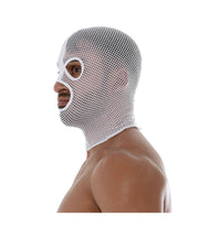 TOF PARIS Mesh Hood Balaclava Three Holes Bonnet White O/S 89