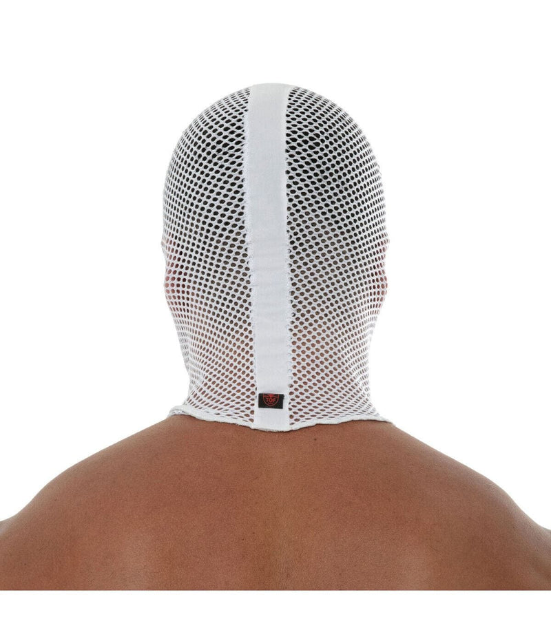 TOF PARIS Mesh Hood Balaclava Three Holes Bonnet White O/S 89