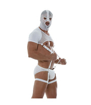 TOF PARIS Mesh Hood Balaclava Three Holes Bonnet White O/S 89