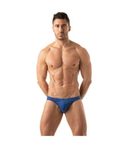 TOF PARIS Mini Brief Low Waist Stretch Cotton Bikini Briefs Royal Blue 65