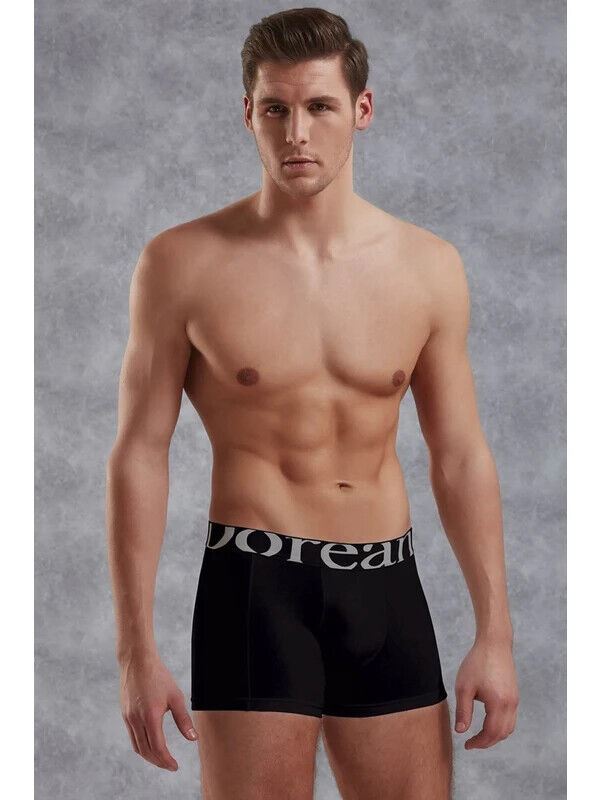 Trio Pack Boxer DOREANSE Cotton Modal Black + White + Navy 1777