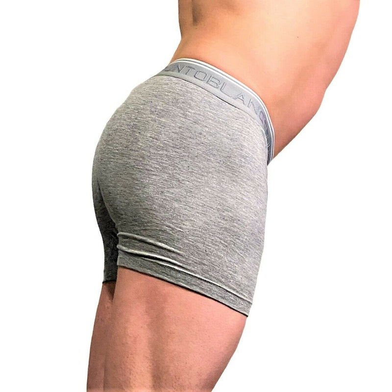 Twin Pack Bamboo Boxers PUNTO BLANCO Antibacterial Eco-Boxer Grey 3404-654