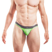WOJOER Thong POWERPREN String See Through Neopren Green 368W435