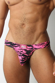 XL - Thongs VAUX VX4 Thong By Cellblock 13 Zebra Pink