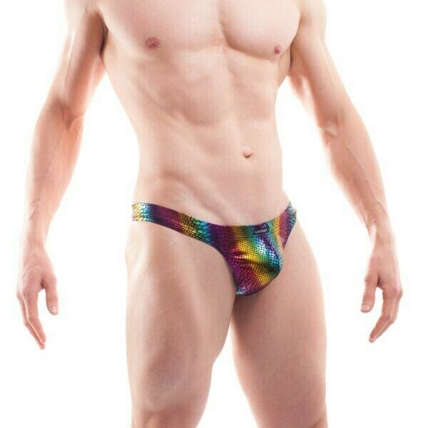 XL WOJOER Mini String Rainbow Reptile Thong Disco Never Dies 398W457 5