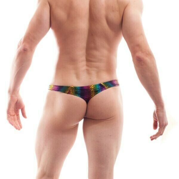 XL WOJOER Mini String Rainbow Reptile Thong Disco Never Dies 398W457 5