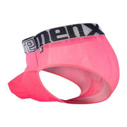 XTREMEN Brief Sexy Transparent Mesh Briefs Coral Pink 91018 1