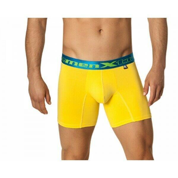 XtreMen Xtremen Bold Long Boxer Sportswear Microfiber Short Yellow 51326 3