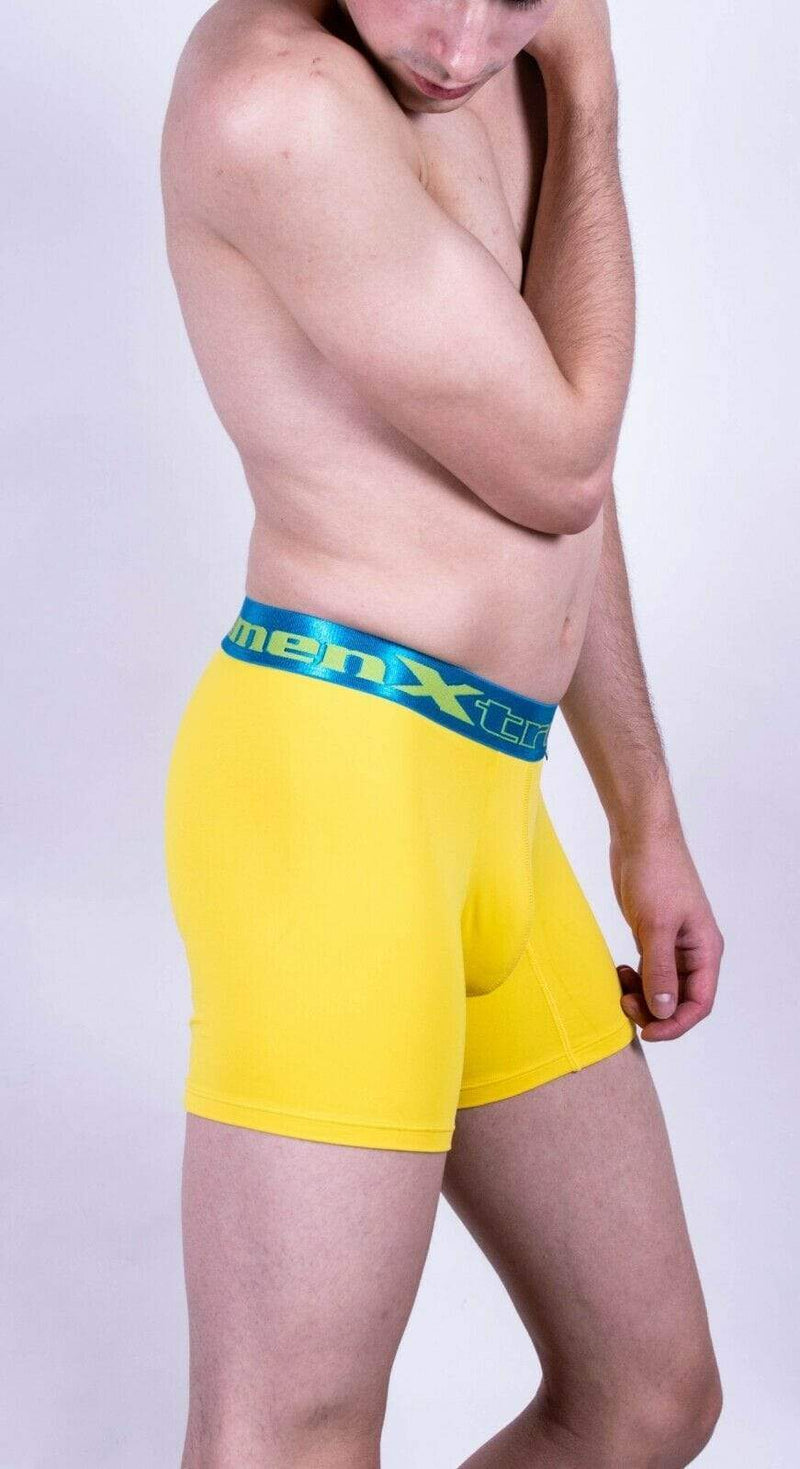 XtreMen Xtremen Bold Long Boxer Sportswear Microfiber Short Yellow 51326 3