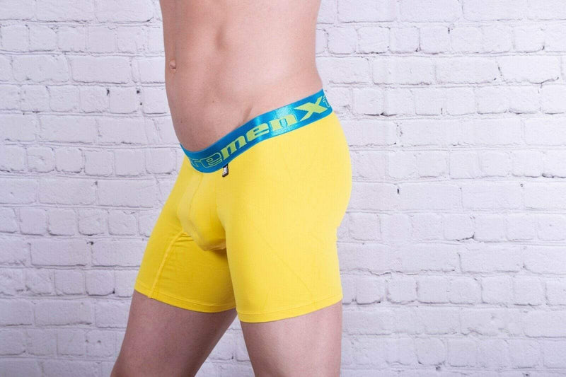 XtreMen Xtremen Bold Long Boxer Sportswear Microfiber Short Yellow 51326 3